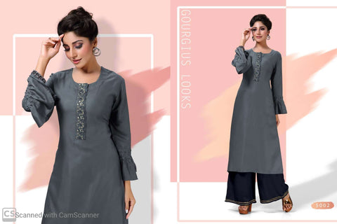 Channel 9 Launched Bawri Rayon Stylish Designer Kurtis With Plazzo
