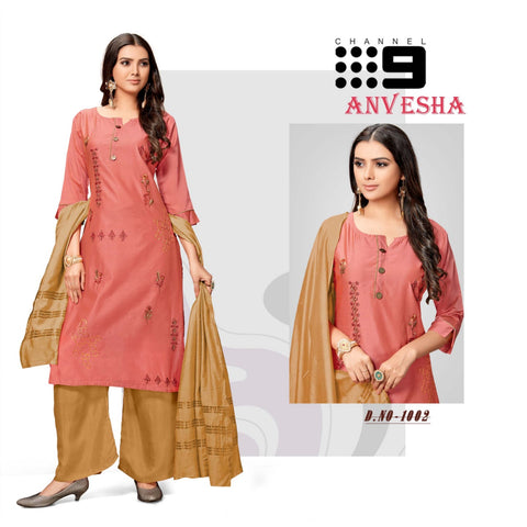 Channel 9 Presents Anvesha Silk Model Fancy Designer Kurtis Collection
