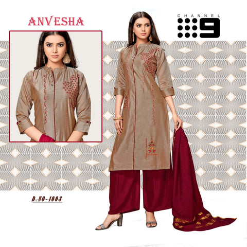 Channel 9 Presents Anvesha Silk Model Fancy Designer Kurtis Collection