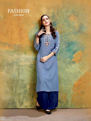 Channel 9 Presents Polite Rayon Embroidery Work Fancy Designer Kurtis