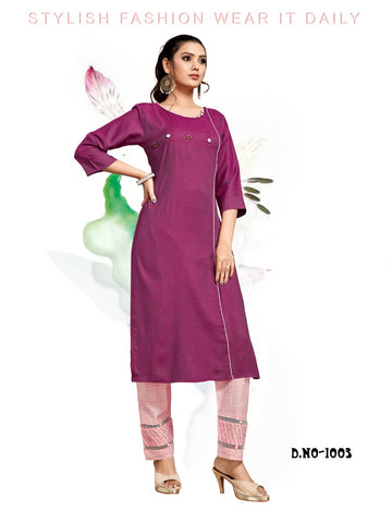 Channel 9 Presents Vivana Rayon Daily Wear Kurtis Collection
