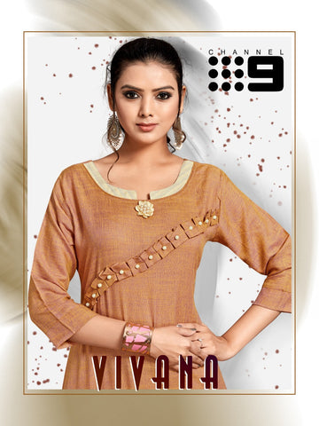 Channel 9 Presents Vivana Rayon Daily Wear Kurtis Collection