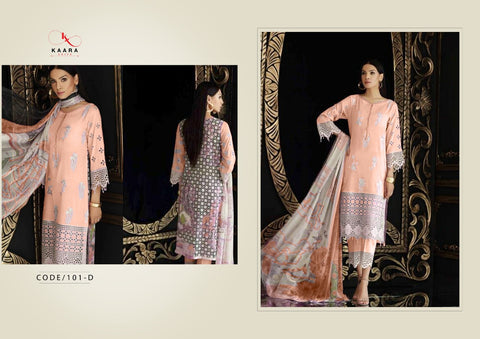 KAARA SUIT CHARIZMA COLOUR COTTON WITH EMBROIDERY WORK SALWAR SUIT