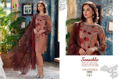 Saniya Trendz Charizma Vol 3 Jam Satin Embroidered Pakistani Collection