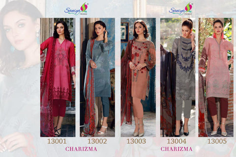 Saniya Trendz Charizma Vol 3 Jam Satin Embroidered Pakistani Collection