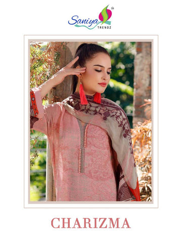 Saniya Trendz Charizma Vol 3 Jam Satin Embroidered Pakistani Collection