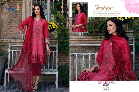 Saniya Trendz Charizma Vol 3 Jam Satin Embroidered Pakistani Collection