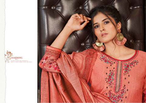 Kalarang Presents Charming Vol 3 Maslin Embroidery Work Fancy Designer Salwar Suits