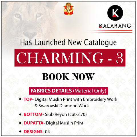Kalarang Charming Vol 3 Pakistani Embroidery Work Salwar Kameez