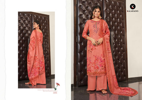 Kalarang Presents Charming Vol 3 Maslin Embroidery Work Fancy Designer Salwar Suits