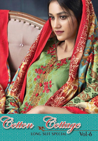 Cotton Cottege Vol 6 Designer Printed Cotton Suit Collection
