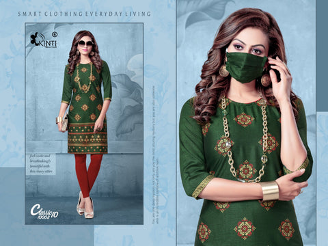 Kinti Presents Classic Vol 10 Rayon Printed Daily Wear Kurtis Collection