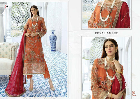 Deepsy Suit Gulbano Vol 18 Net Fabric With Embroidery Work Salwar Suit
