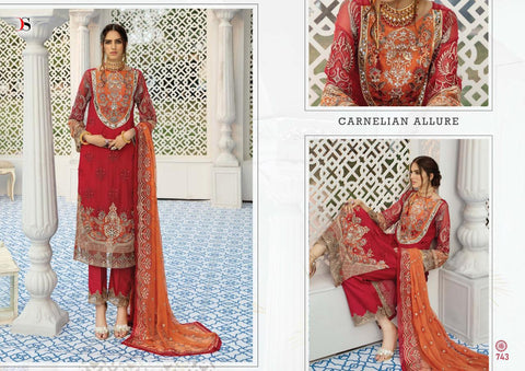 Deepsy Suit Gulbano Vol 18 Net Fabric With Embroidery Work Salwar Suit