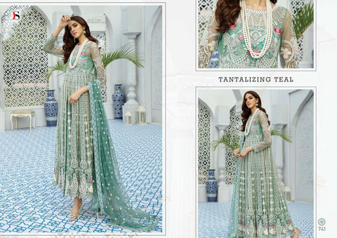 Deepsy Suit Gulbano Vol 18 Net Fabric With Embroidery Work Salwar Suit