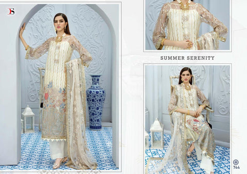 Deepsy Suit Gulbano Vol 18 Net Fabric With Embroidery Work Salwar Suit
