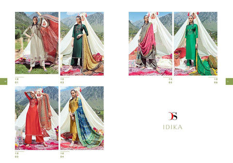 Deepsy Suit Presents Idika Silk Embroidery Work Fancy Designer Salwar Suits