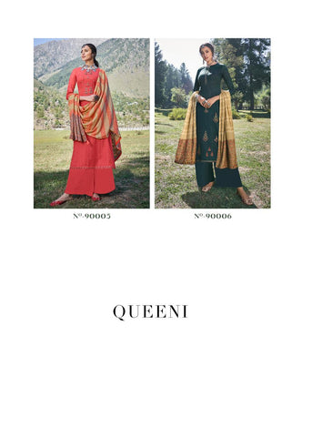 Deepsy Suit Presents Queeni Pashmina Printed Embroidery Work Fancy Designer Salwar Kameez