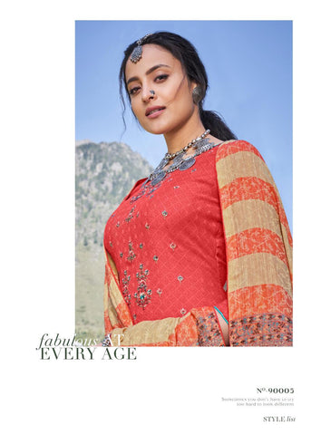 Deepsy Suit Presents Queeni Pashmina Printed Embroidery Work Fancy Designer Salwar Kameez