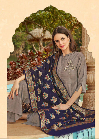 Dehliz Trendz Presents Snapchat Rose Silk Fancy Designer Kurtis With Plazzo