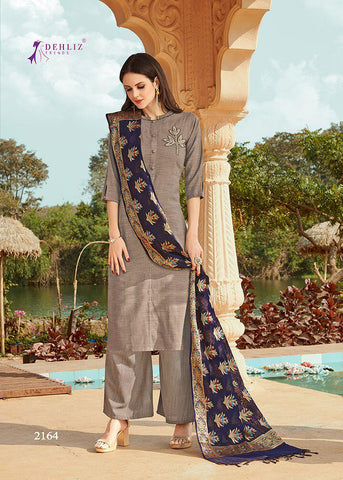 Dehliz Trendz Presents Snapchat Rose Silk Fancy Designer Kurtis With Plazzo