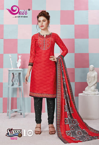 DEVI FASHION SIXER VOL 10 COTTON DRESS MATERIAL COLLECTION