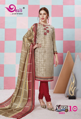 DEVI FASHION SIXER VOL 10 COTTON DRESS MATERIAL COLLECTION