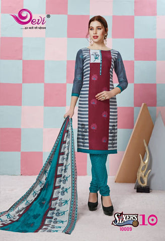 DEVI FASHION SIXER VOL 10 COTTON DRESS MATERIAL COLLECTION