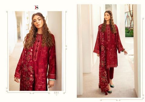 Deepsy Suits Flora Pure Cotton Self Embroidery Pakistani Suits