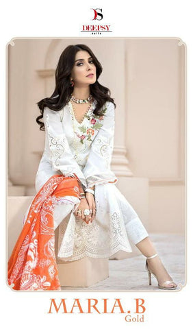 Deepsy Suits Maira B Gold Embroidery Cotton Pakistani Work Suits