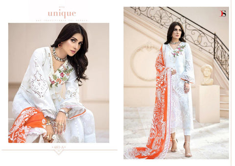 Deepsy Suits Maira B Gold Embroidery Cotton Pakistani Work Suits