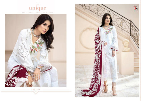 Deepsy Suits Maira B Gold Embroidery Cotton Pakistani Work Suits