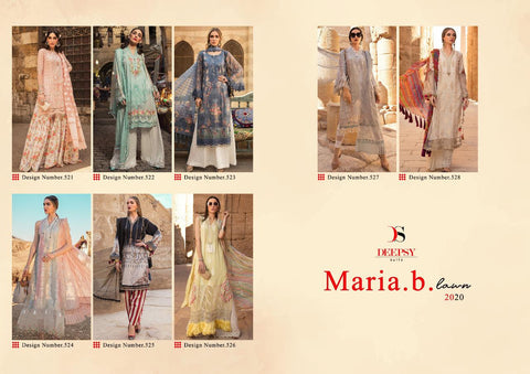 Deepsy Suits Maria B Lawn 2020 Embroidered Cotton Print Pakistani Work Salwar Suit