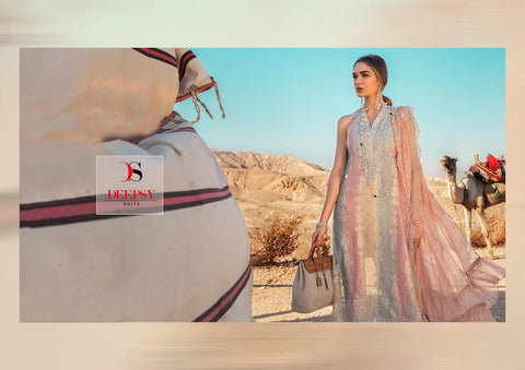 Deepsy Suits Maria B Lawn 2020 Embroidered Cotton Print Pakistani Work Salwar Suit