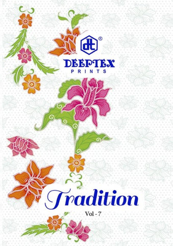 Deeptex Launched Tradition Vol 7 Cotton Printed Casual Wear Salwar Suits