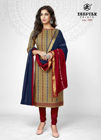 Deeptex Launched Tradition Vol 7 Cotton Printed Casual Wear Salwar Suits
