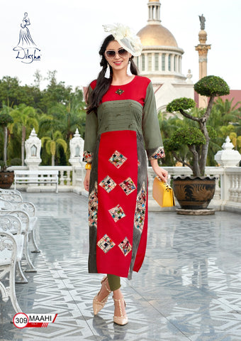 Diksha Launched Maahi Vol 3 Rayon Fancy Designer Kurtis Collections