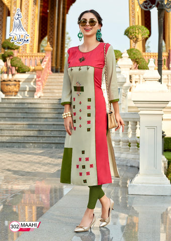 Diksha Launched Maahi Vol 3 Rayon Fancy Designer Kurtis Collections