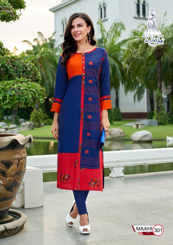 Diksha Launched Maahi Vol 3 Rayon Fancy Designer Kurtis Collections