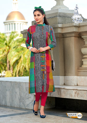 Diksha Launched Maahi Vol 3 Rayon Fancy Designer Kurtis Collections