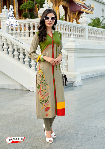 Diksha Launched Maahi Vol 3 Rayon Fancy Designer Kurtis Collections