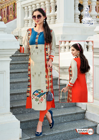 Diksha Launched Maahi Vol 3 Rayon Fancy Designer Kurtis Collections