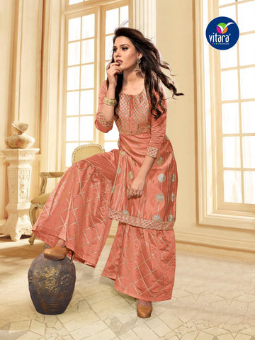 Vitara Fashion Presents Diva Modal  Fancy Designer Kurtis Collection With Sarara