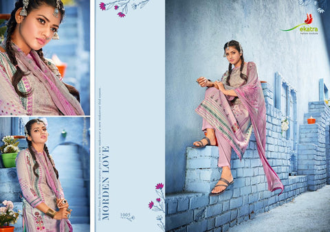 Ektara Presents Ekaco Pashmina Printed Fancy Designer Salwar Suits