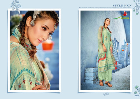 Ektara Presents Ekaco Pashmina Printed Fancy Designer Salwar Suits