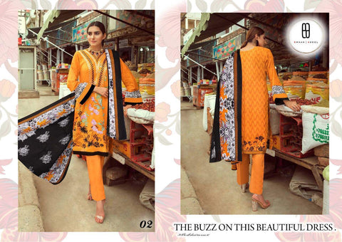 Emaan Adeel Vol 1 Lawn Collection Pakistani Salwar Kameez