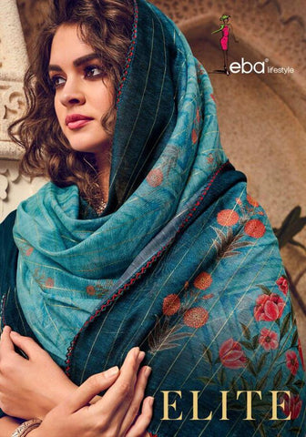Eba Lifestyle Elite Vol 1 Maslin With Embroidery Work Salwar Suit