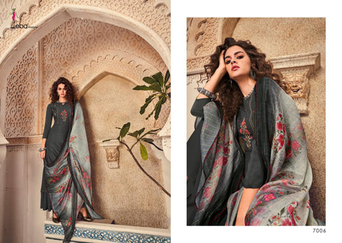 Eba Lifestyle Elite Vol 1 Maslin With Embroidery Work Salwar Suit