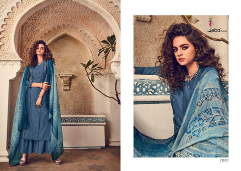 Eba Lifestyle Elite Vol 1 Maslin With Embroidery Work Salwar Suit