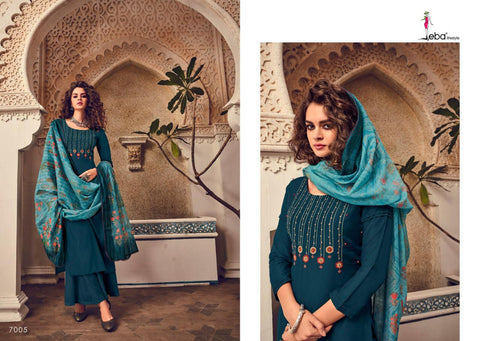Eba Lifestyle Elite Vol 1 Maslin With Embroidery Work Salwar Suit